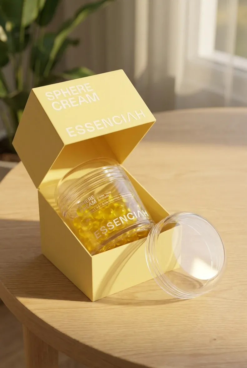 Caixa do Sphere Cream aberta