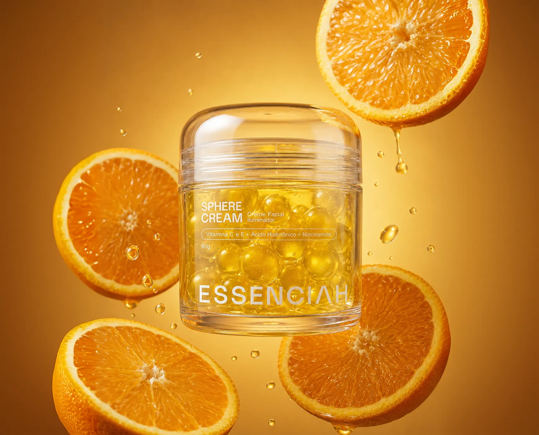 Esferas de Sphere Cream em detalhe