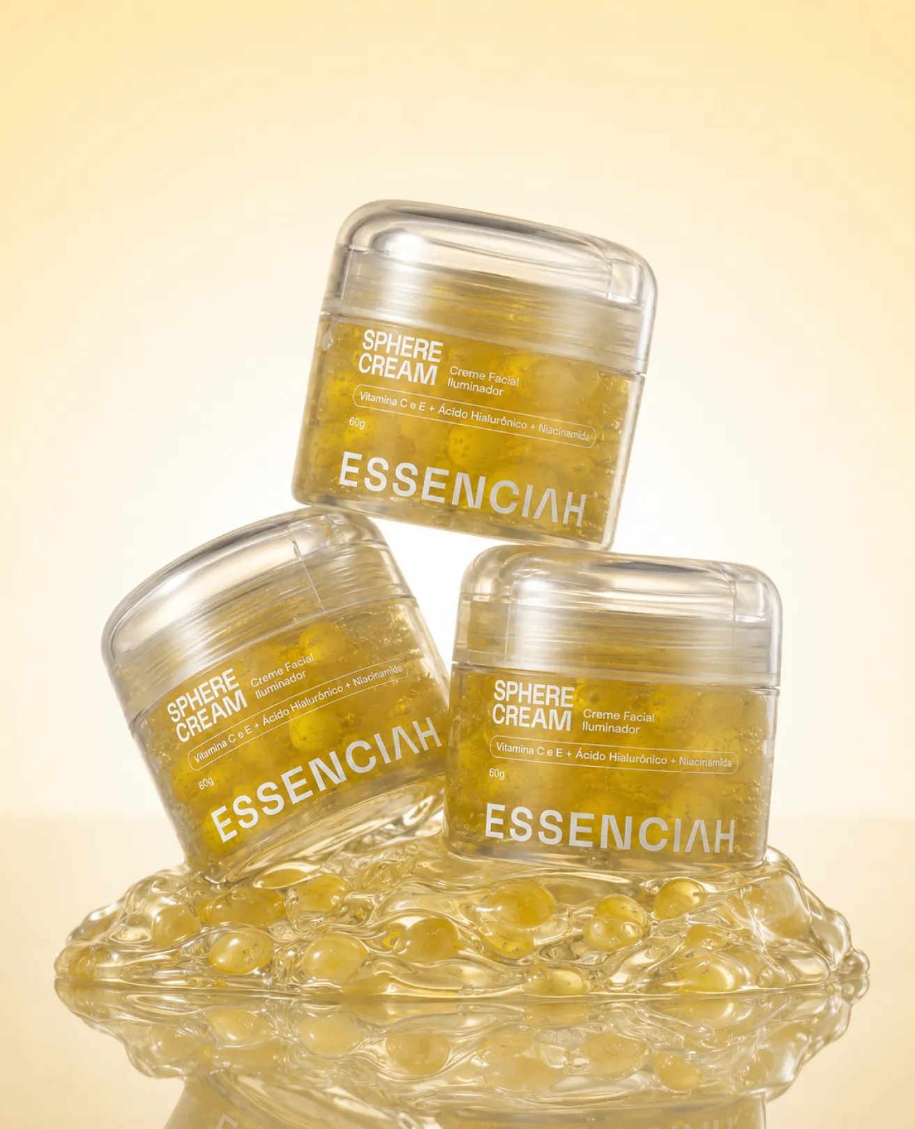 Kit com 3 potes de Sphere Cream